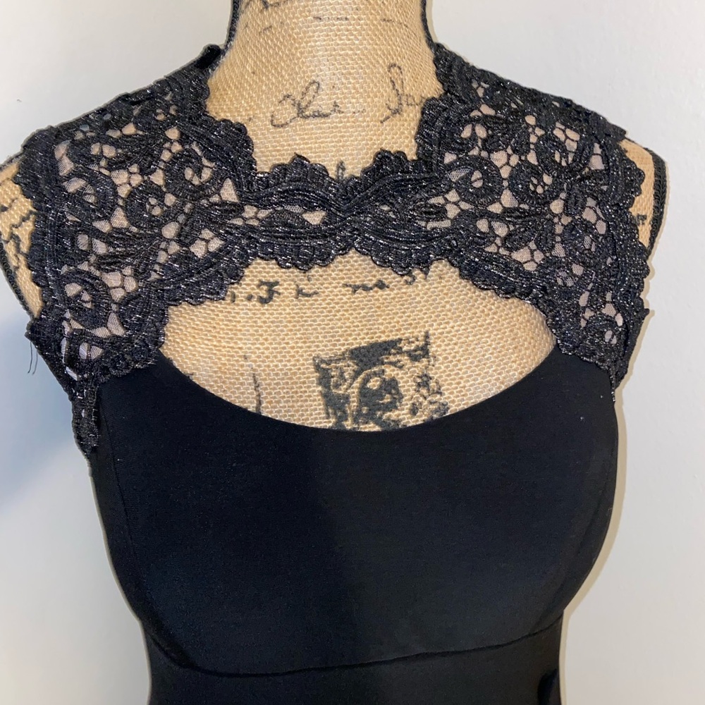 Cache Black Lace Dress - Picture 5 of 16